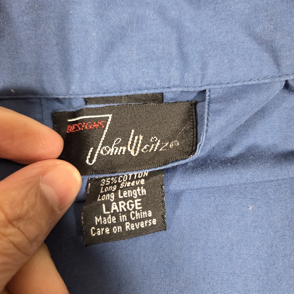 John Weitz Pajamas Cotton Pants / Shirt Button Down Cotton